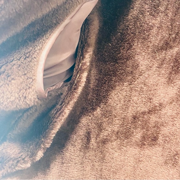 Rossano Collection Leather Jacket Mens 42 Brown Aviator Bomber Zip Fur Lined - Picture 5 of 10